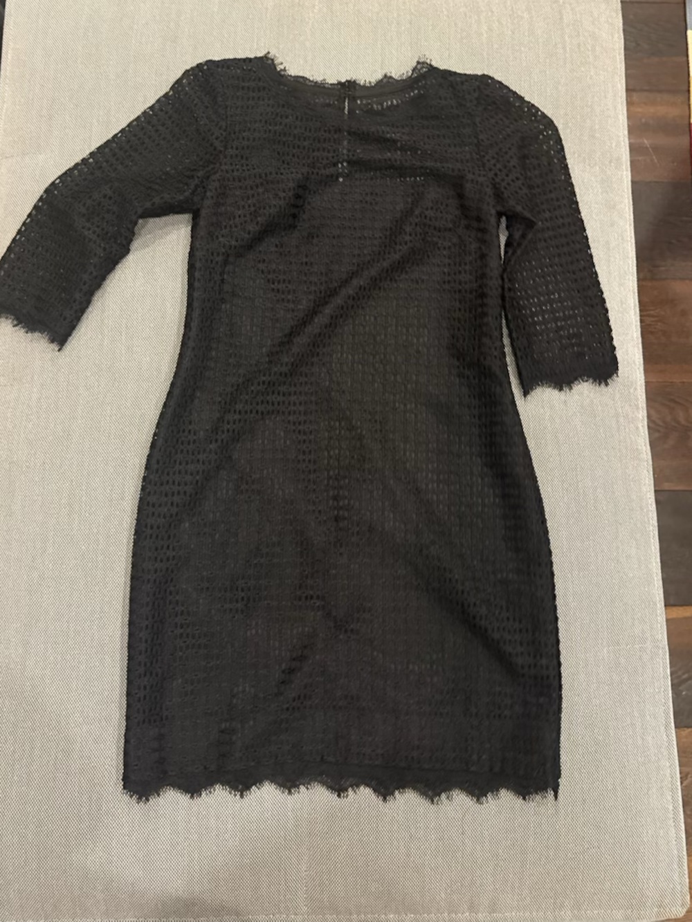 Trina Turk Black Fringed Textured Jacket